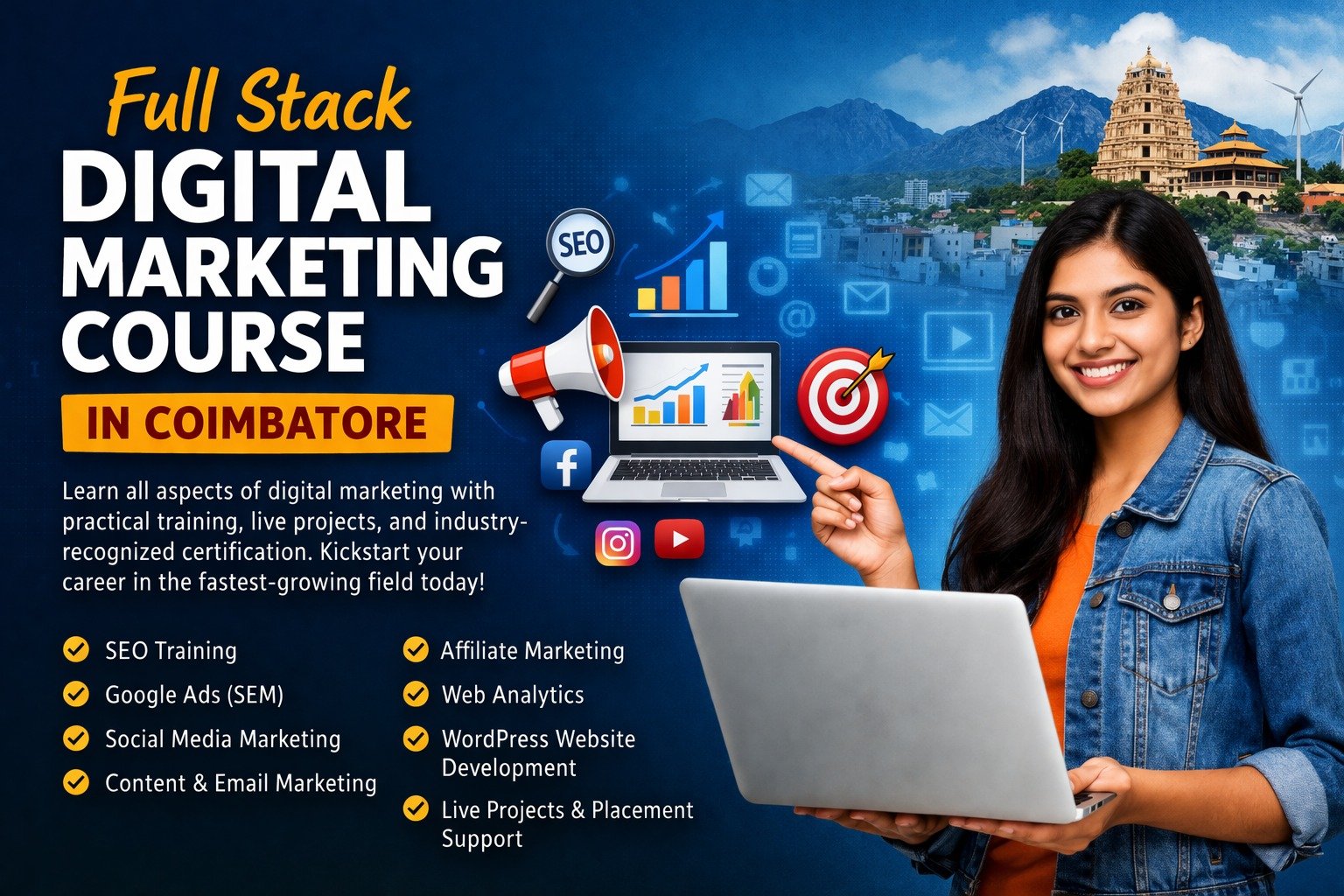 full stack digital marketing course in Coimbatore
