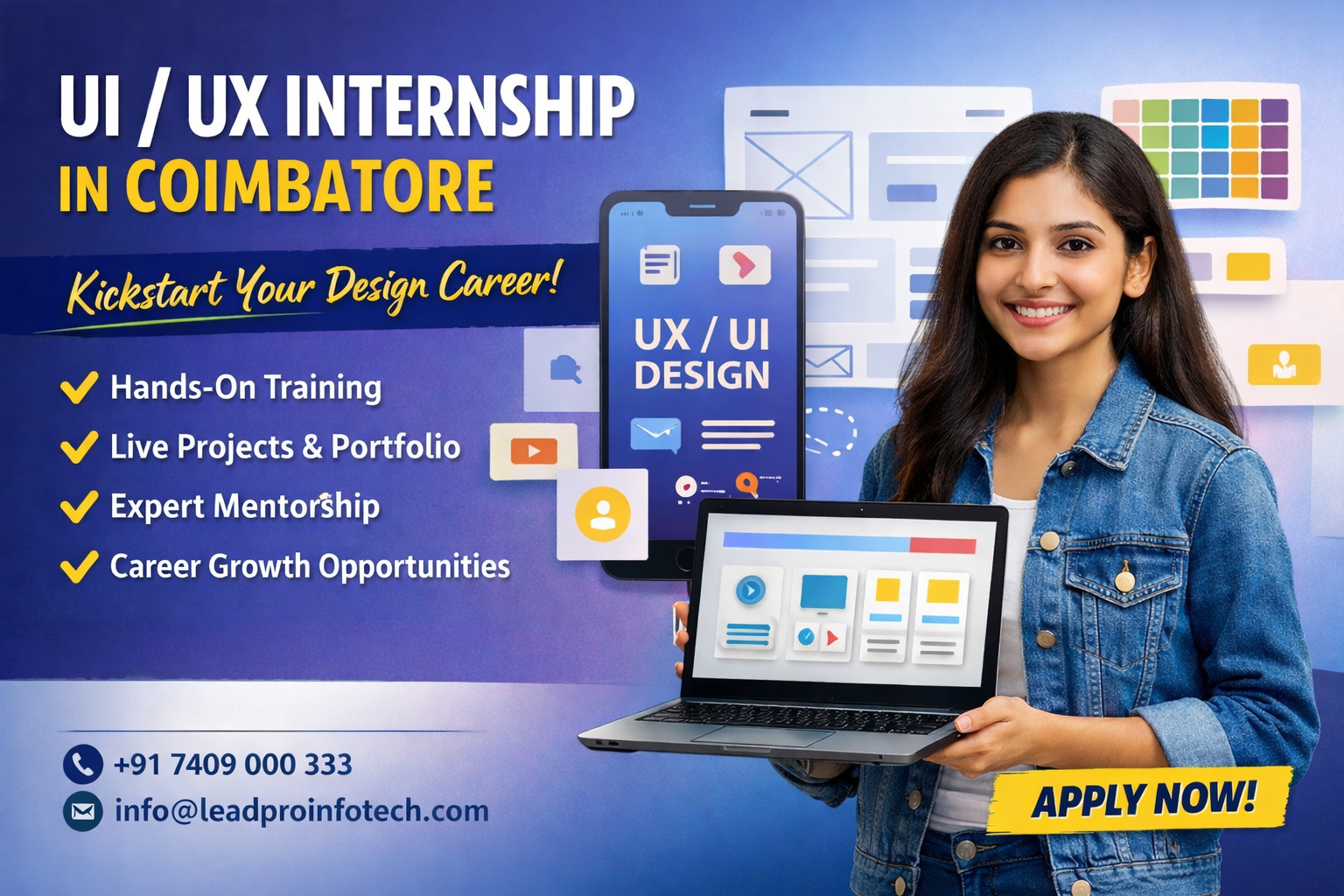 UI UX Internship in Coimbatore